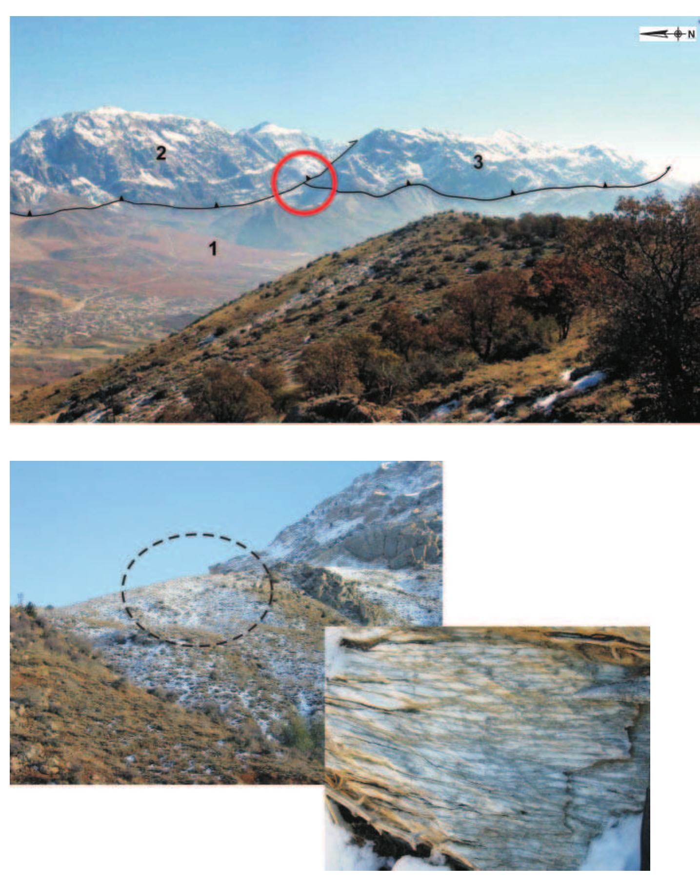 Unre Map Figure 1 - The structural geology of the High Central Zagros