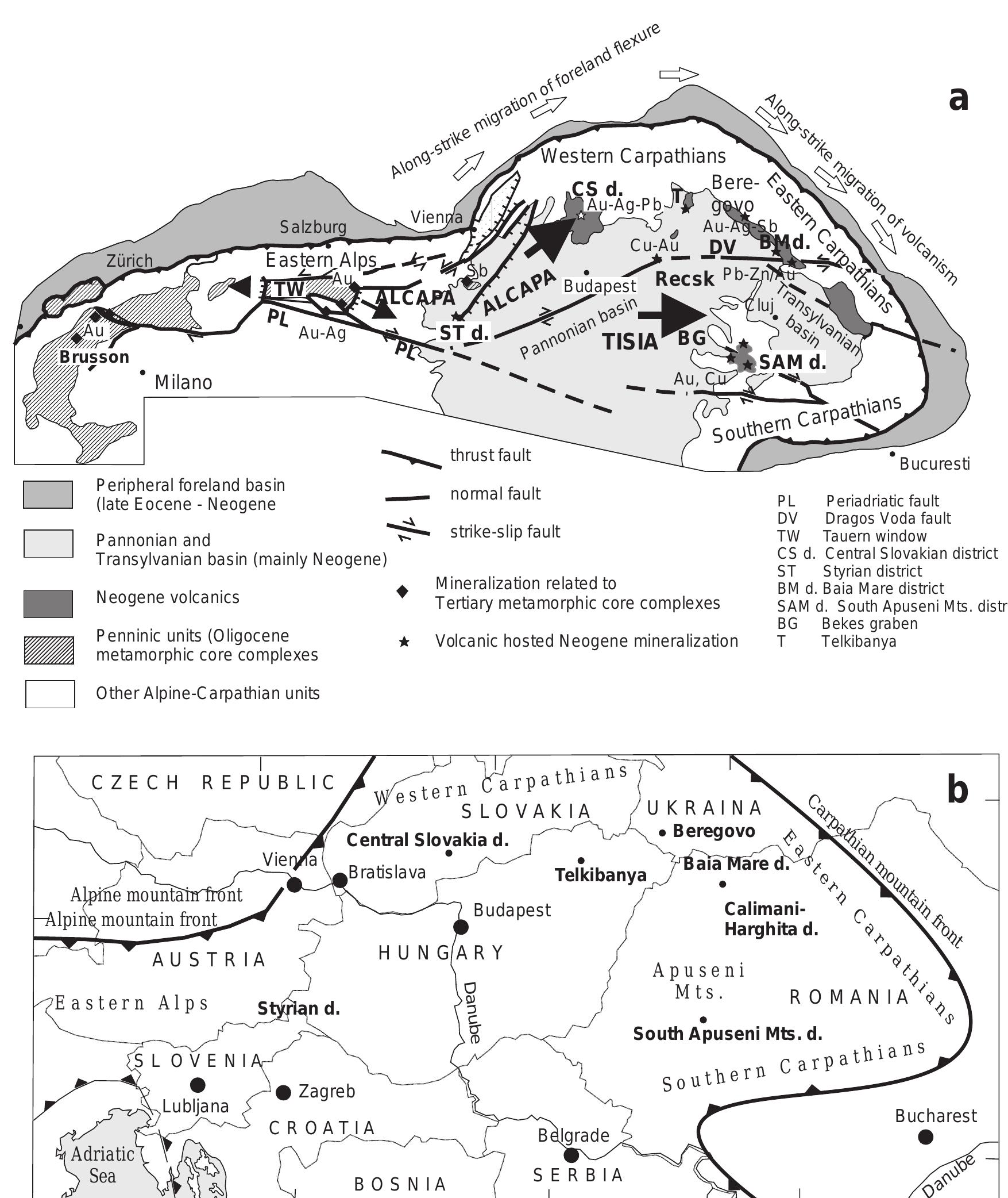 Neogene System Figure 1 - from Neogene volcanics in the Apuseni Mts.: