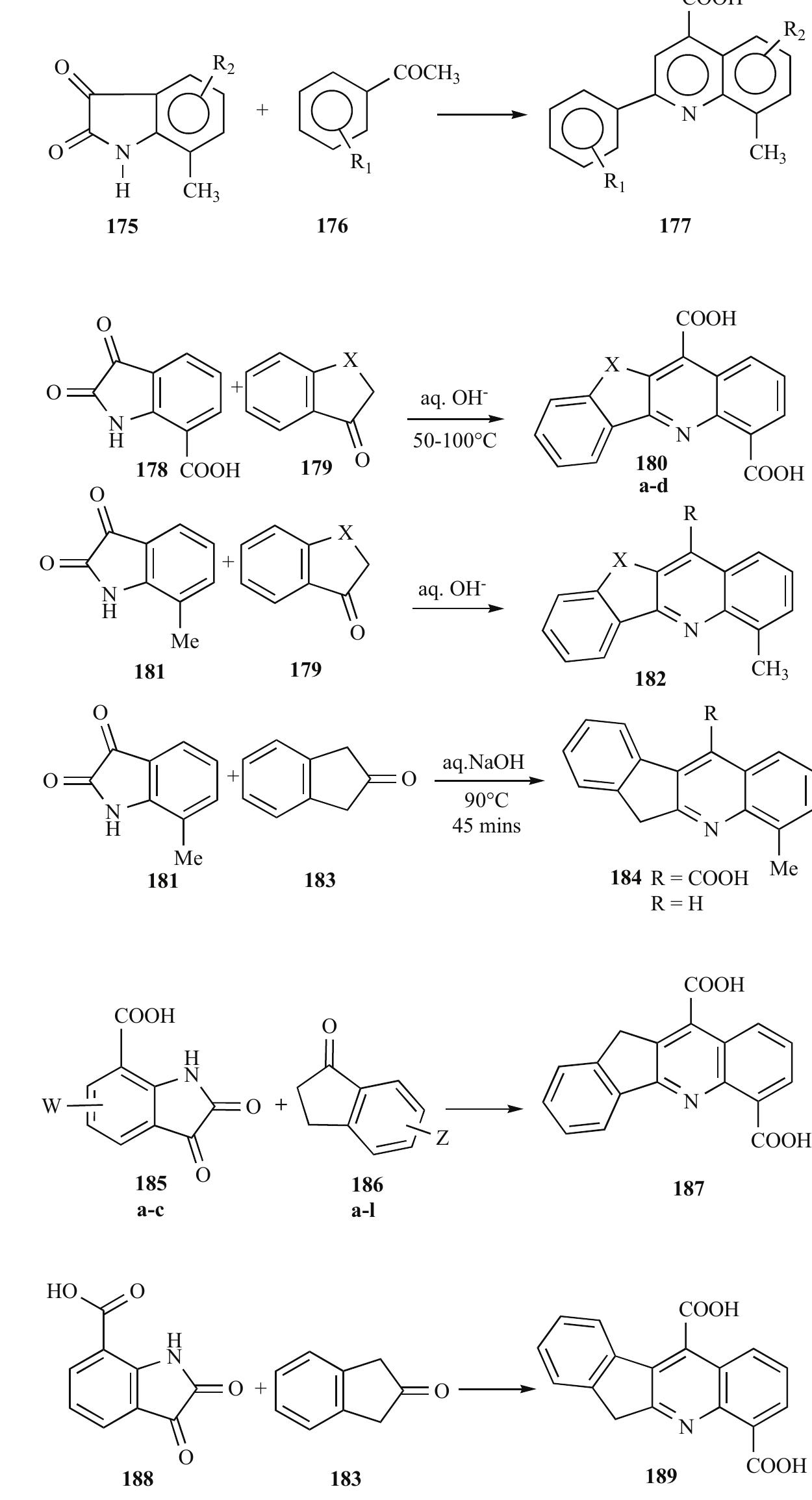 Figure 26 - Pfitzinger Reaction in the Synthesis of