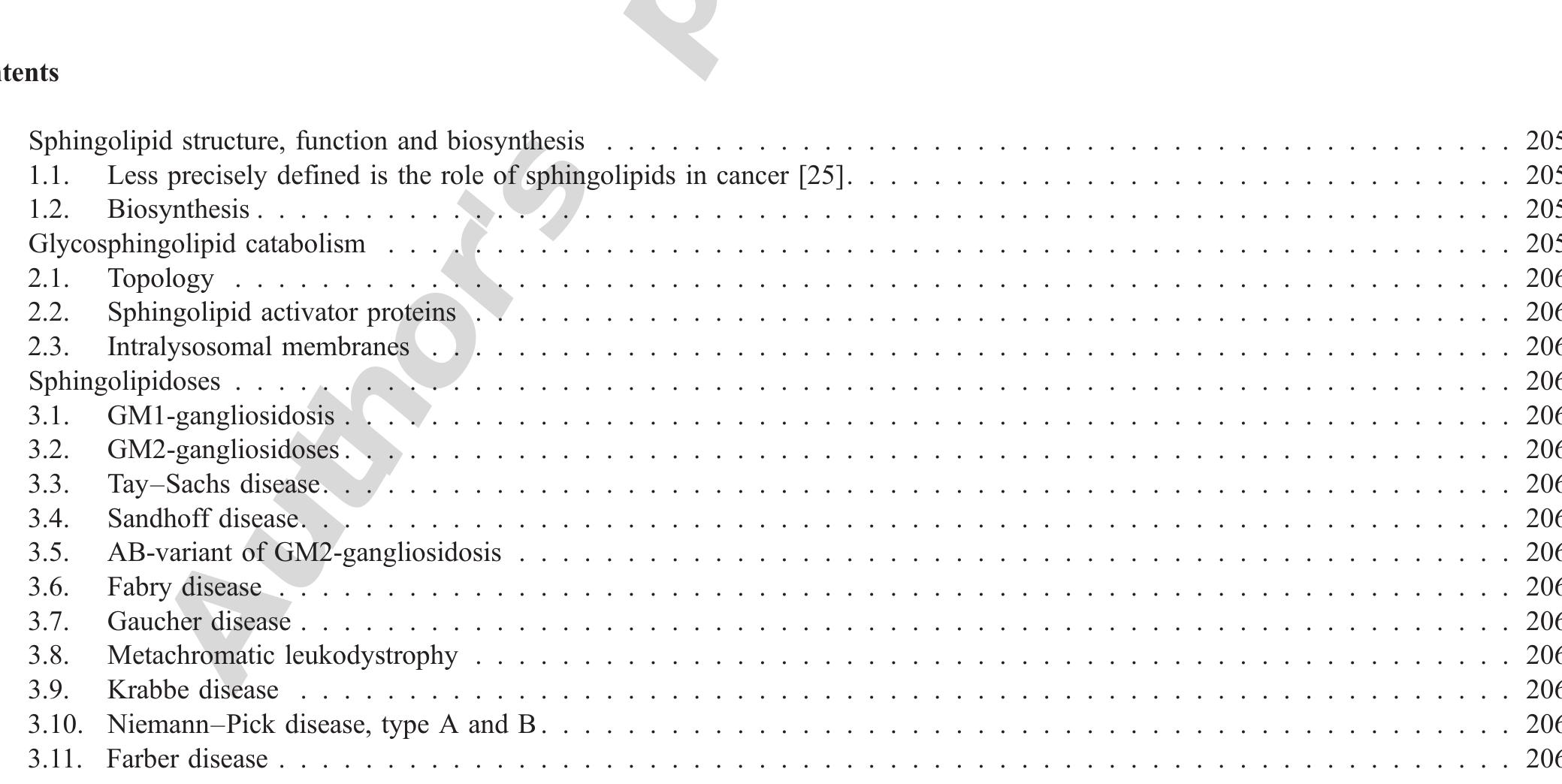(PDF) Sphingolipid metabolism diseases
