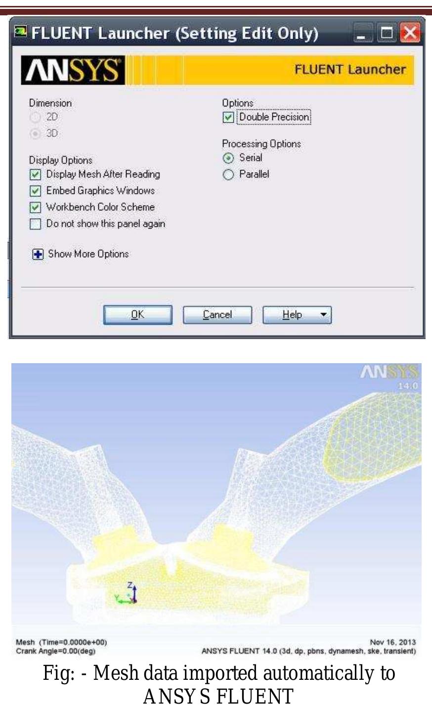 Figure 6 - Flow Simulation of an I.C. Engine in FLUENT,