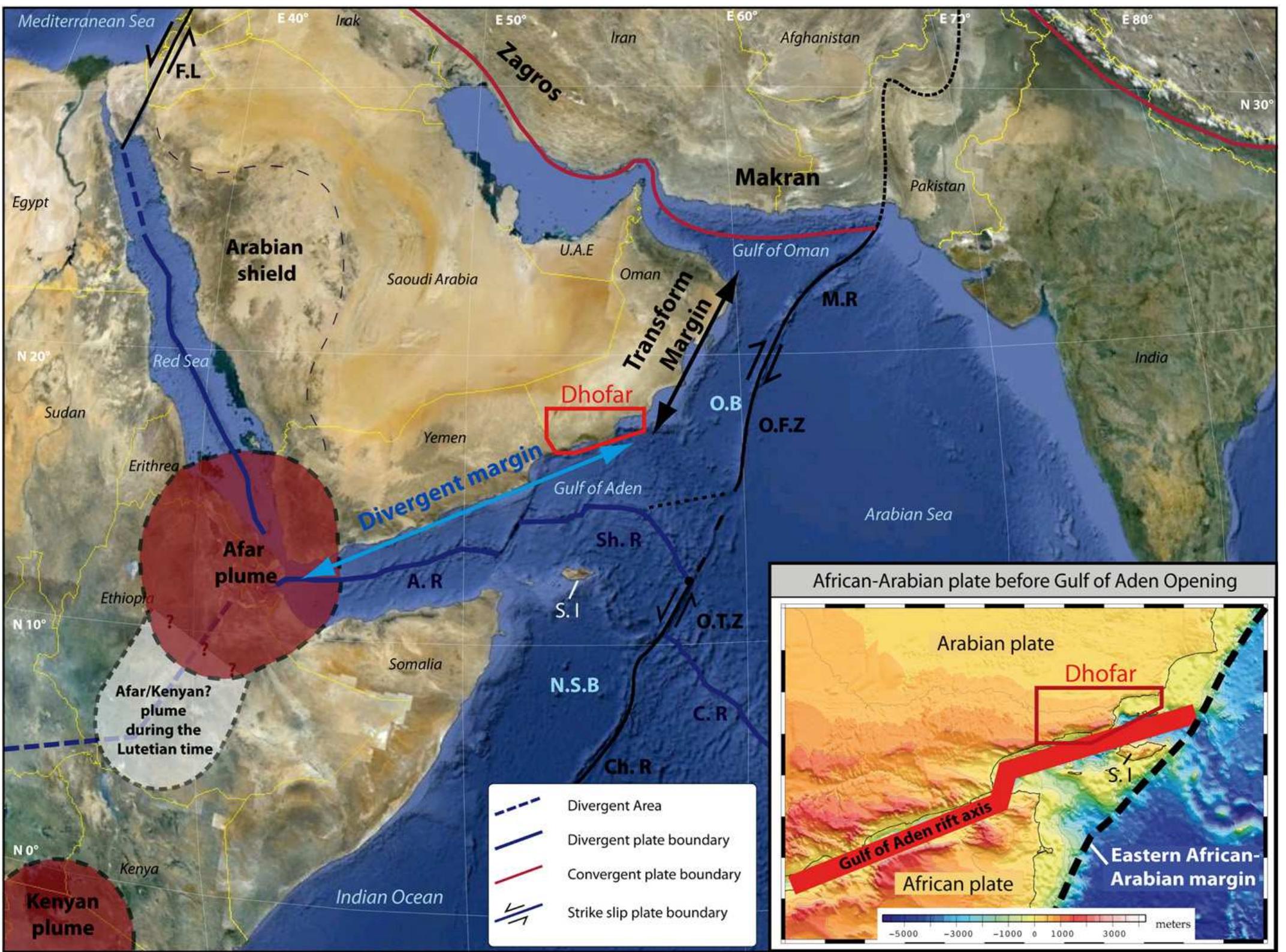 Afar Ridge (PDF) The Paleogene pre-rift to syn-rift succession in the Dhofar ...