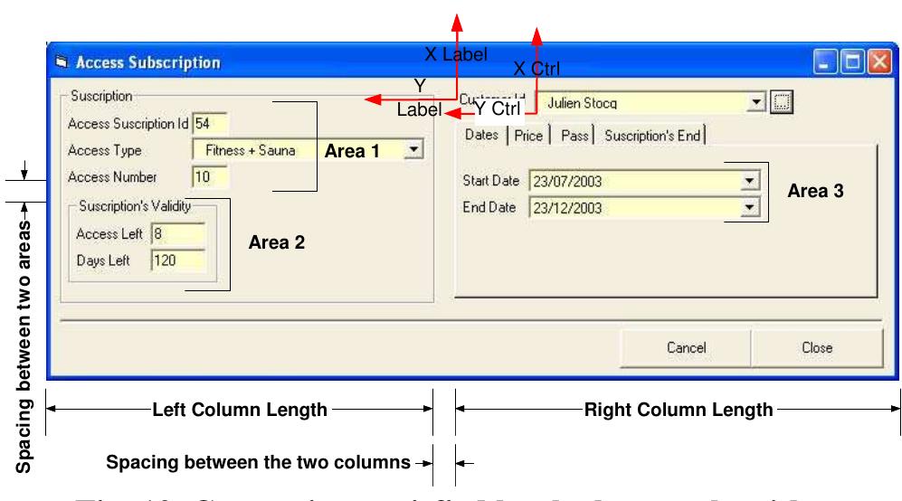 Fig. 12. Constraints satisfied by the layout algorithm 