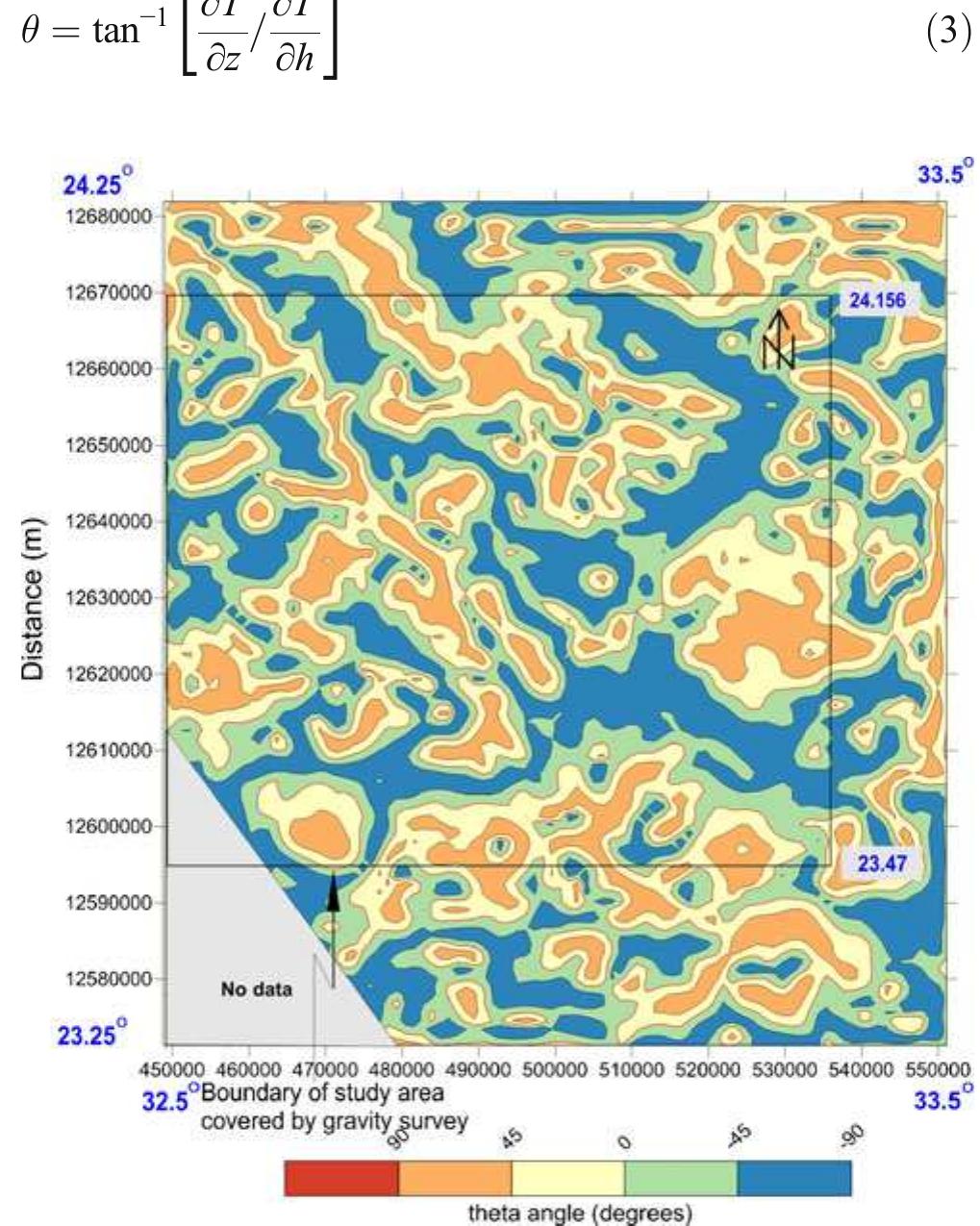 Magnetic tilt-angle map for the south aswan area, egypt the