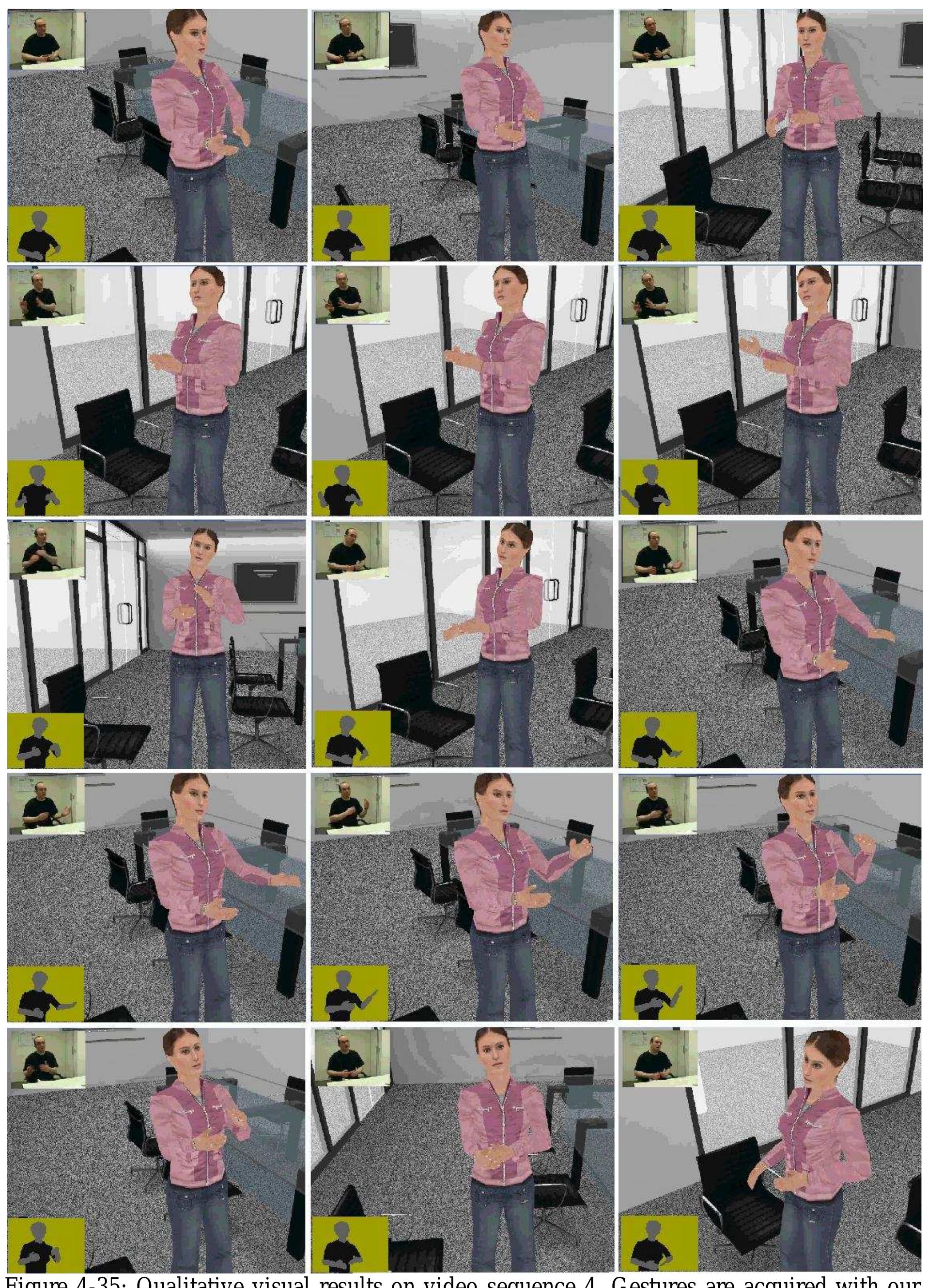 Figure 93 - 3D motion capture by computer vision and virtual