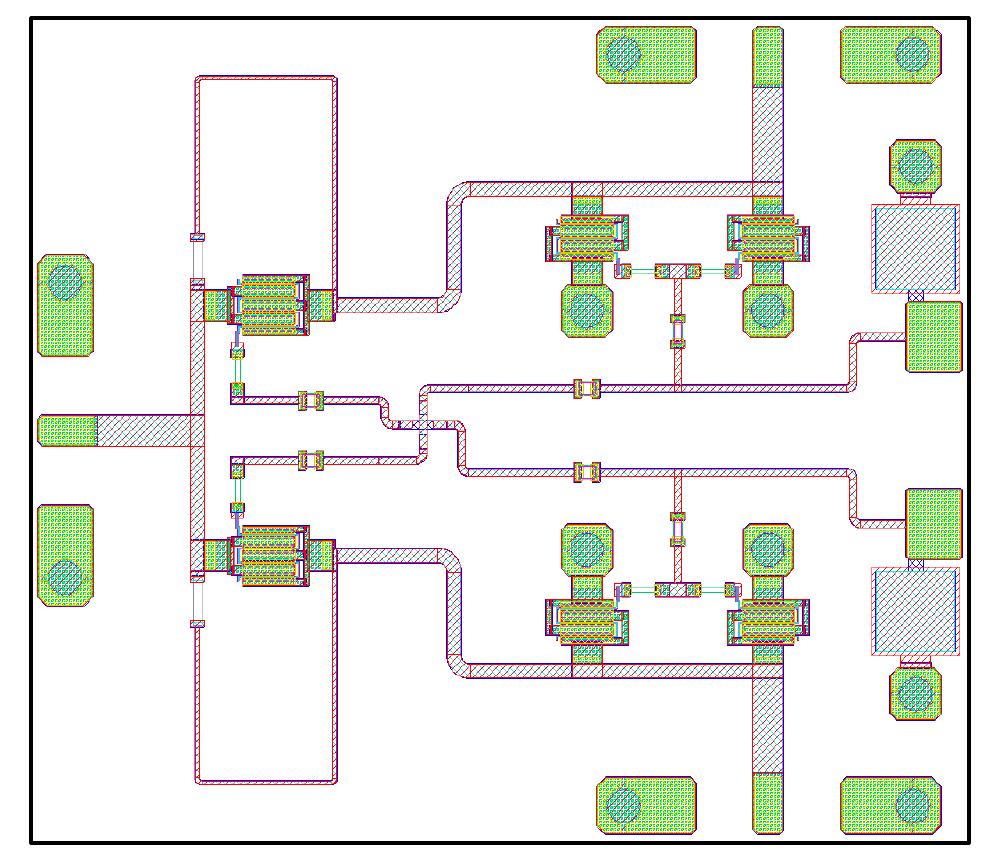 Micrograph of the 2-18 ghz mmic spdt switch
