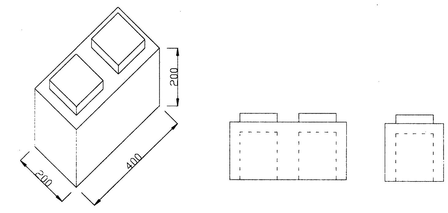 Schematic drawing for stages of wall construction using the
