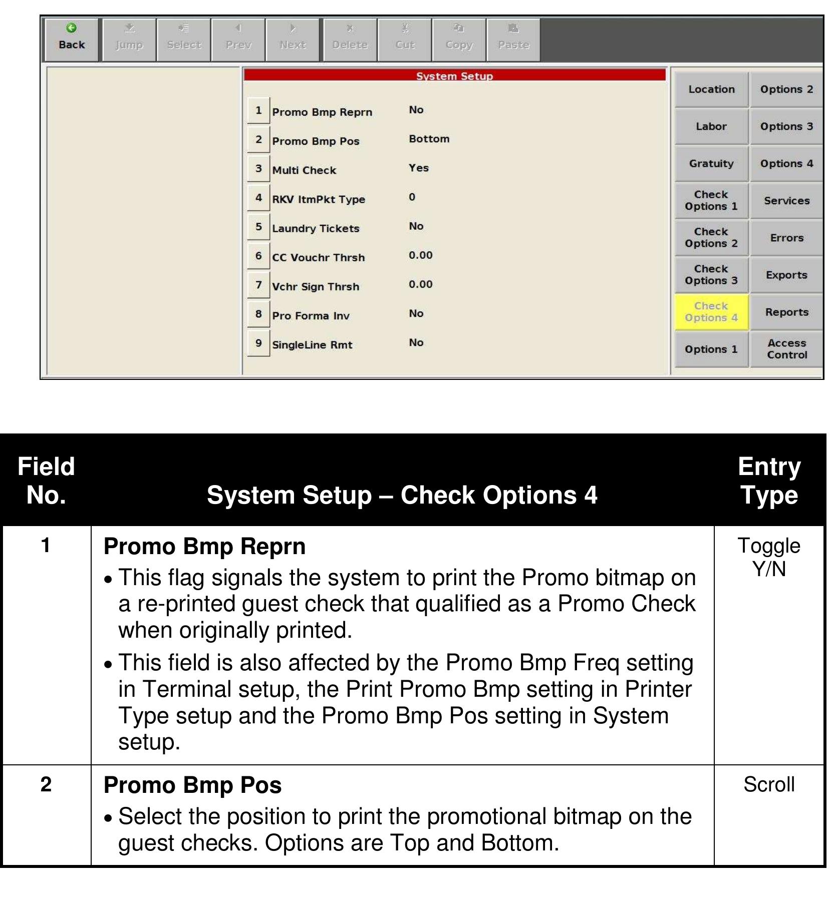 2.22.7 system setup — check options 4
