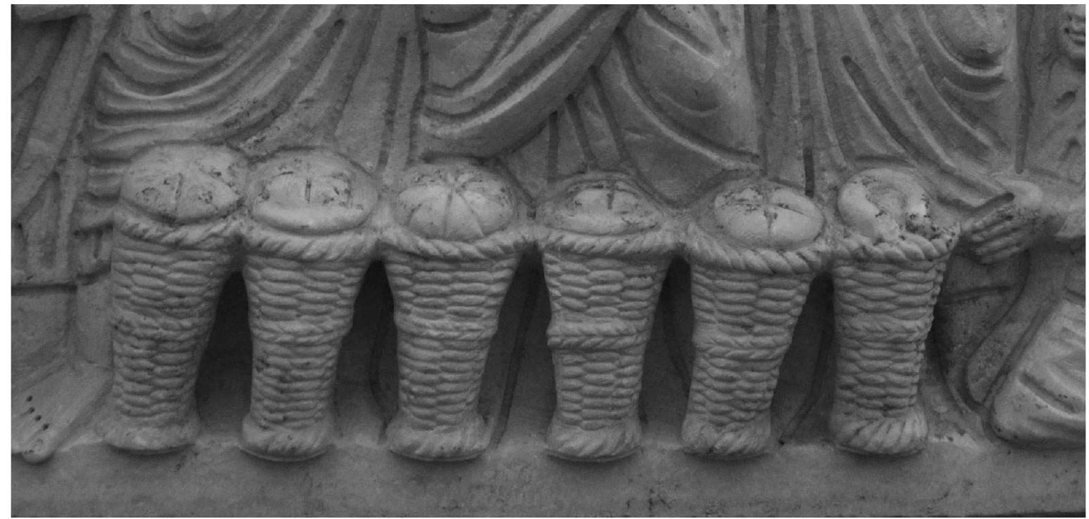 Figure 8 A detail from a fourth-century Christian sarcophagus (“Continuous frieze”) from Rome. Photo: author, courtesy of the Vatican Museums. 