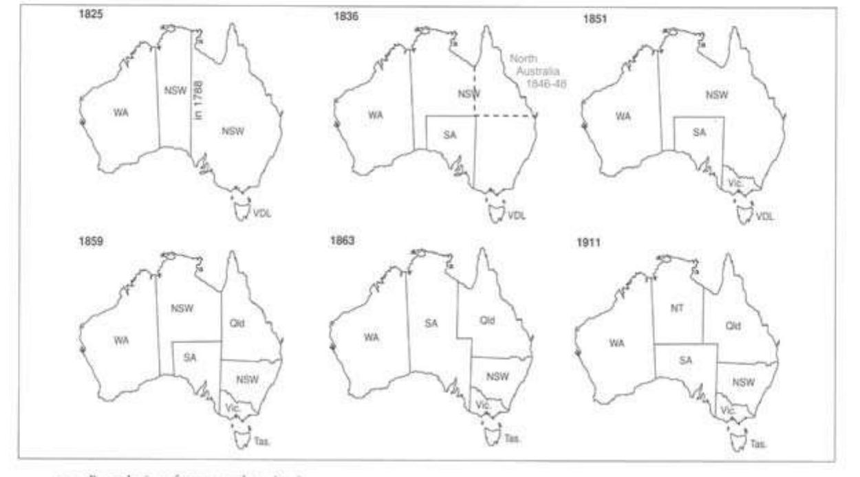 “state-regions”: evolution of australia’s colonial/federal
