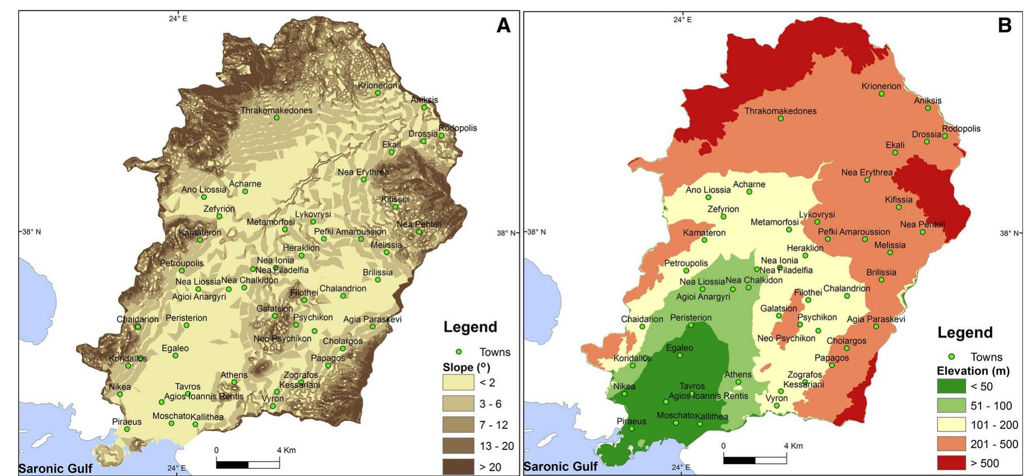Map B.pdf A map showing the spatial distribution of slopes. b map