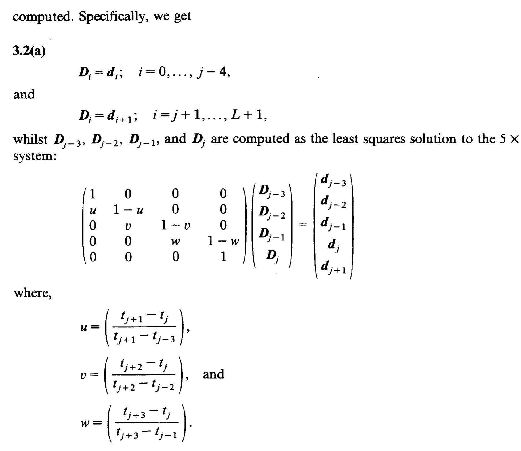 De Boor Algorithm (PDF) Fairing cubic B-spline curves