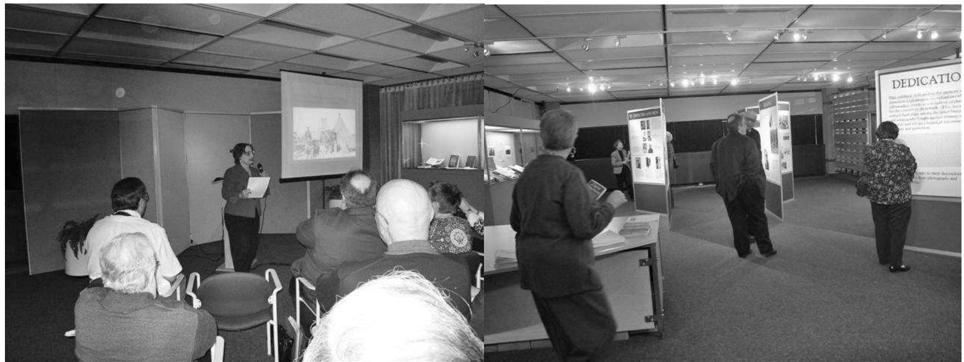 Scenes from the “Légion Arménienne” exhibit in 2010  Public Lectures and Other Outreach Activities: The Center regularly holds public lectures on a variety of Armenian Studies topics, film showings, and other public outreach activities, usually at the rate of four to five events per academic year, often with the co-sponsorship of other local Armenians churches and organizations. Speakers at such events in the past few years include, among others, Robert Fisk, Azat Yeghiazaryan, Sebouh Aslanian, Roger Smith, Samuel Totten, Ugur Ungor, George Bournoutian, Taner Akcam, Levon Avdoyan, Robert Melson, Barlow Der Mugrdechian, and Richard G. Hovannisian. 