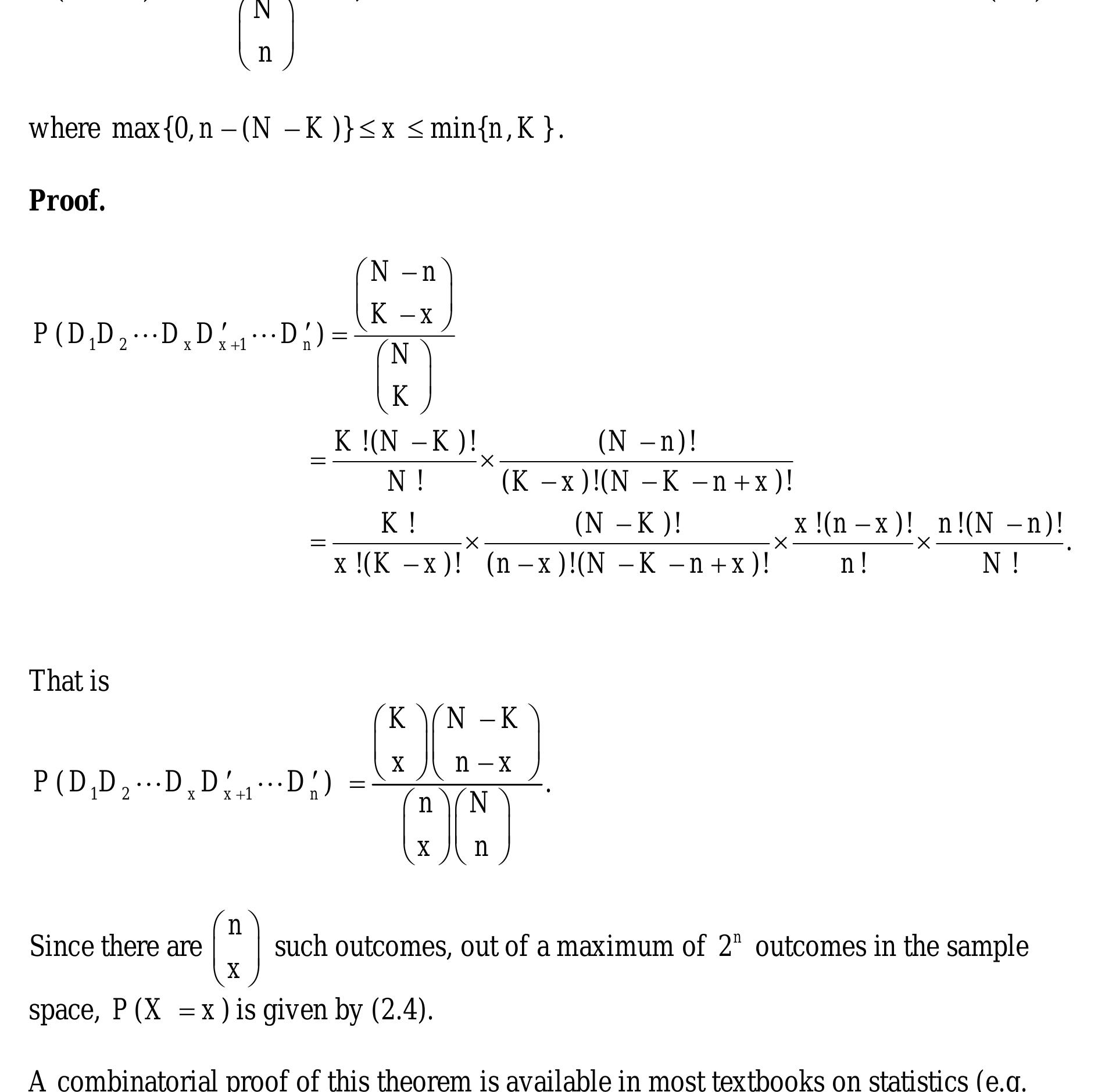 Probability Model Without Replacement Example (PDF) The Probability of a Sample Outcome in Sampling Without Replacement
