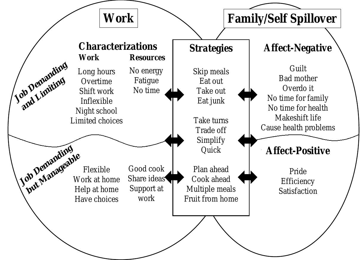 Spillover Model Spillover model of the relationship of work on food choices