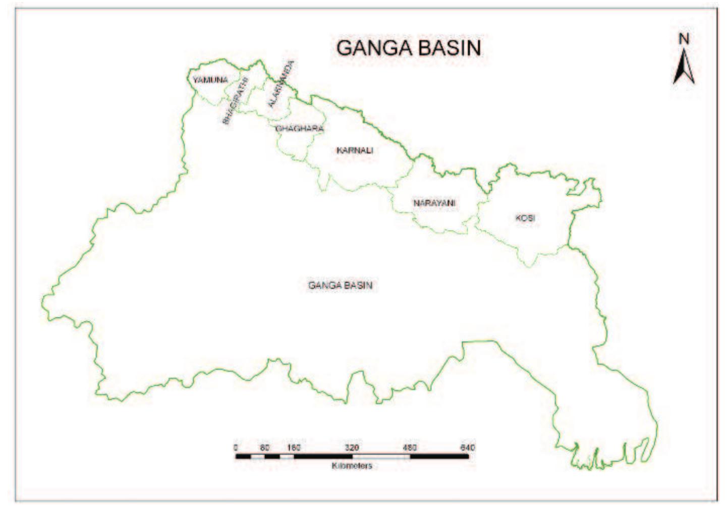 Figure 10: Index map showing Ganga sub-basins 