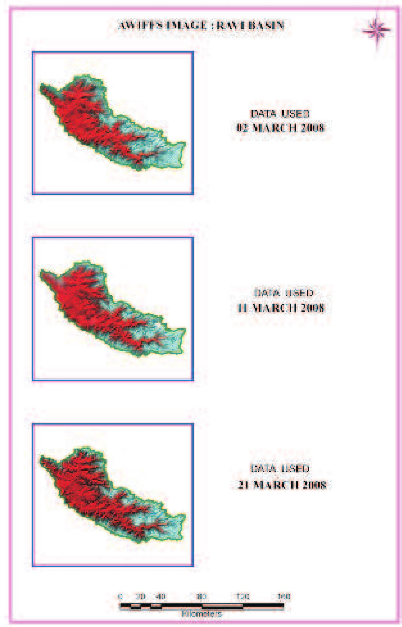 Figure 24: AWIFS Image of Ravi Basin 
