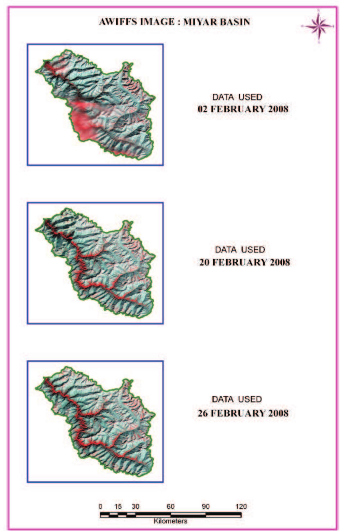 Figure 86: AWiFS image of Miyar basin 