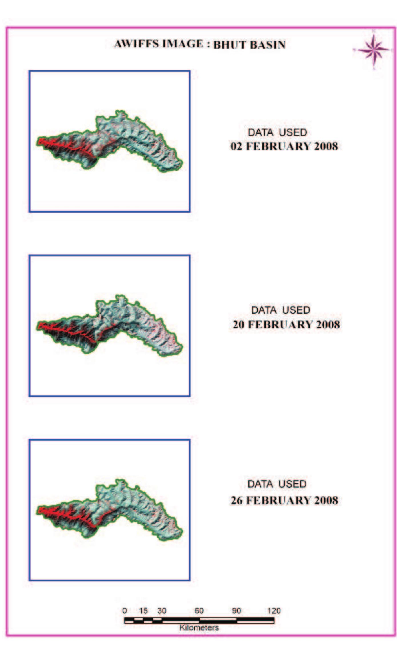 Figure 88: AWiFS image of Bhut basin 