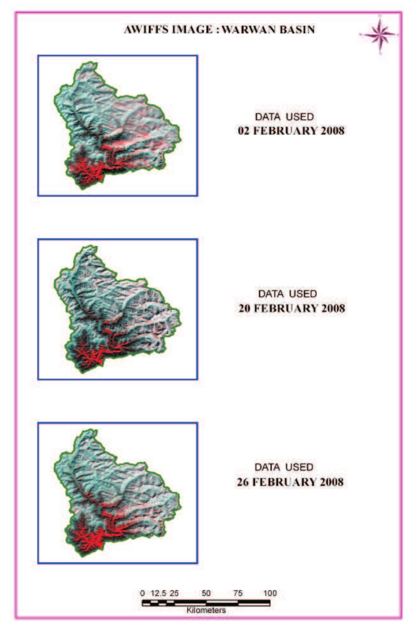 Figure 90: AWiFS image of Warwan basin 