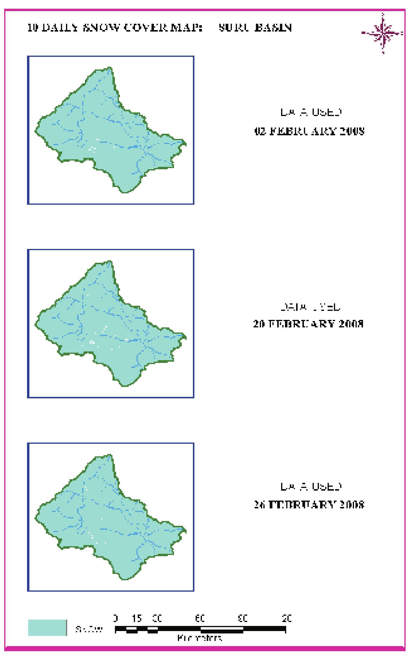 Figure 101: 10 daily snow cover map of Suru basin 