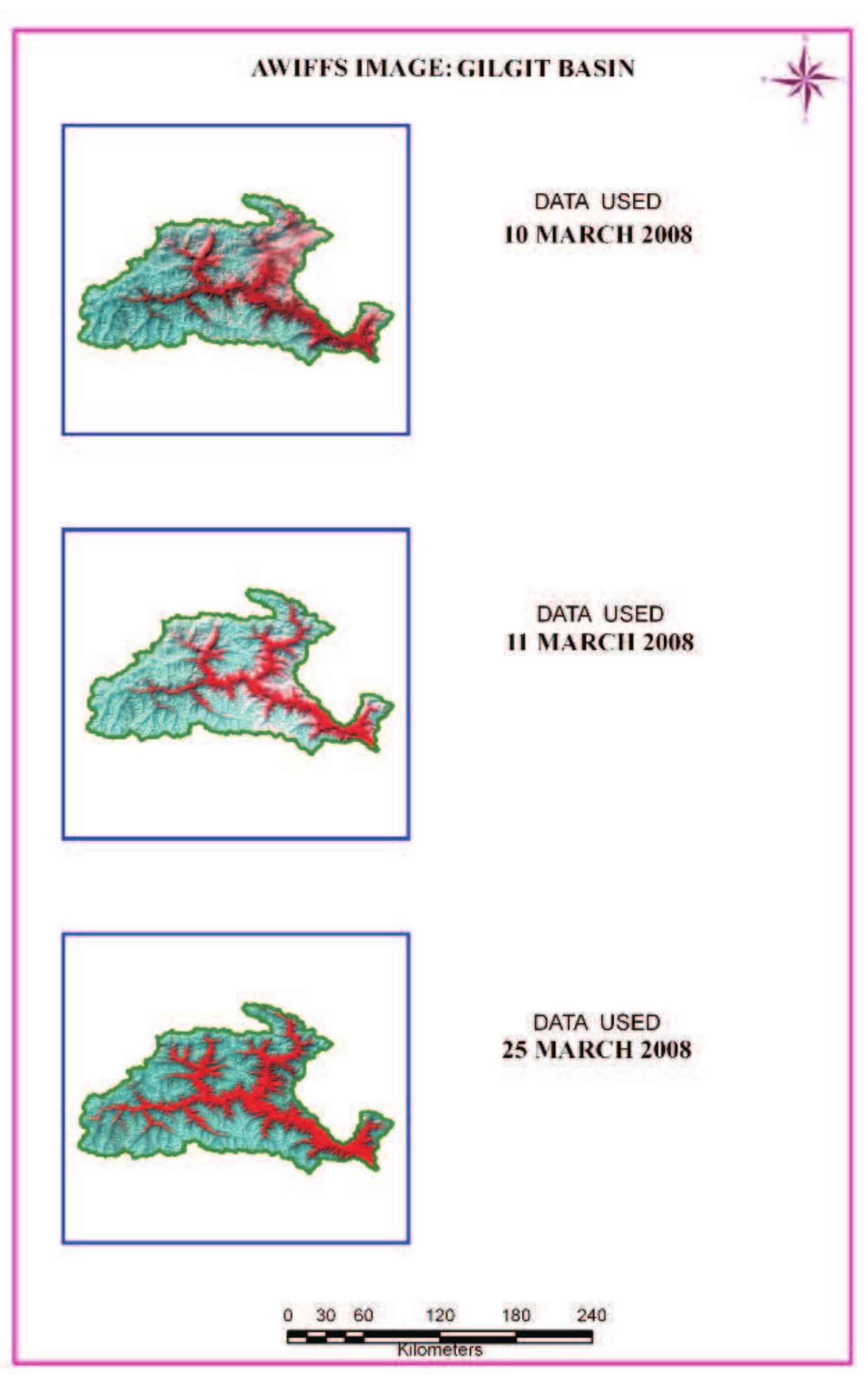 Figure 102: AWiFS image of Gilgit basin 