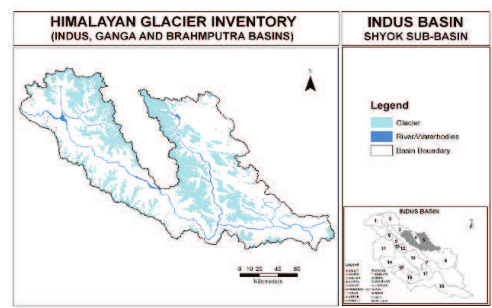 Figure 154: Inventory maps of Shyok Sub -basin 