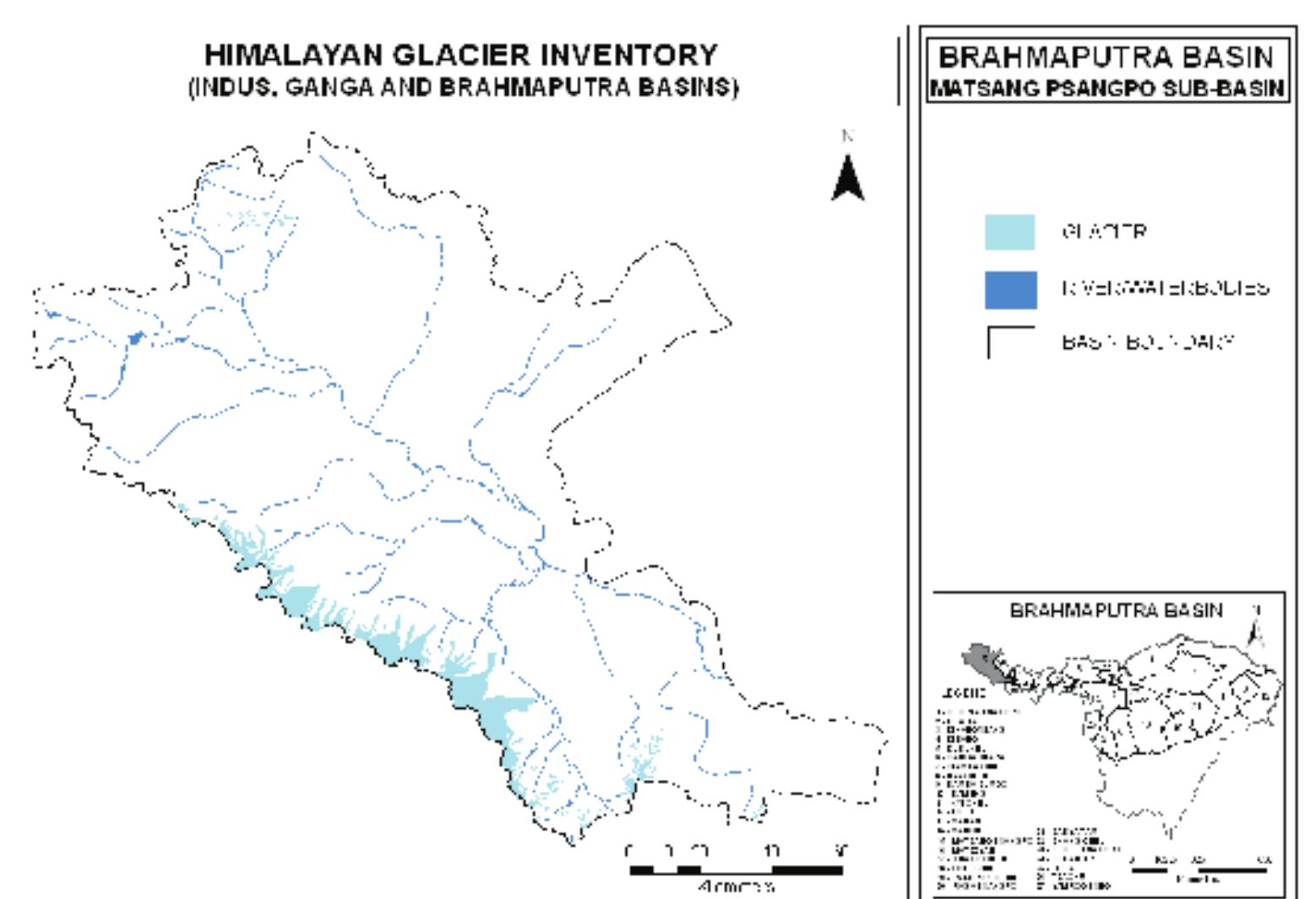 Figure 178: Inventory maps of Matsang Tsangpo Sub-basin 