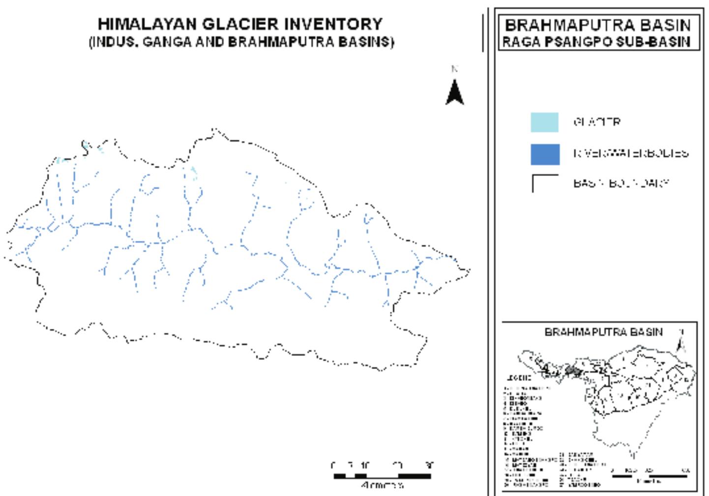 Figure 183: Inventory maps of Raga Tsangpo Sub-basin 