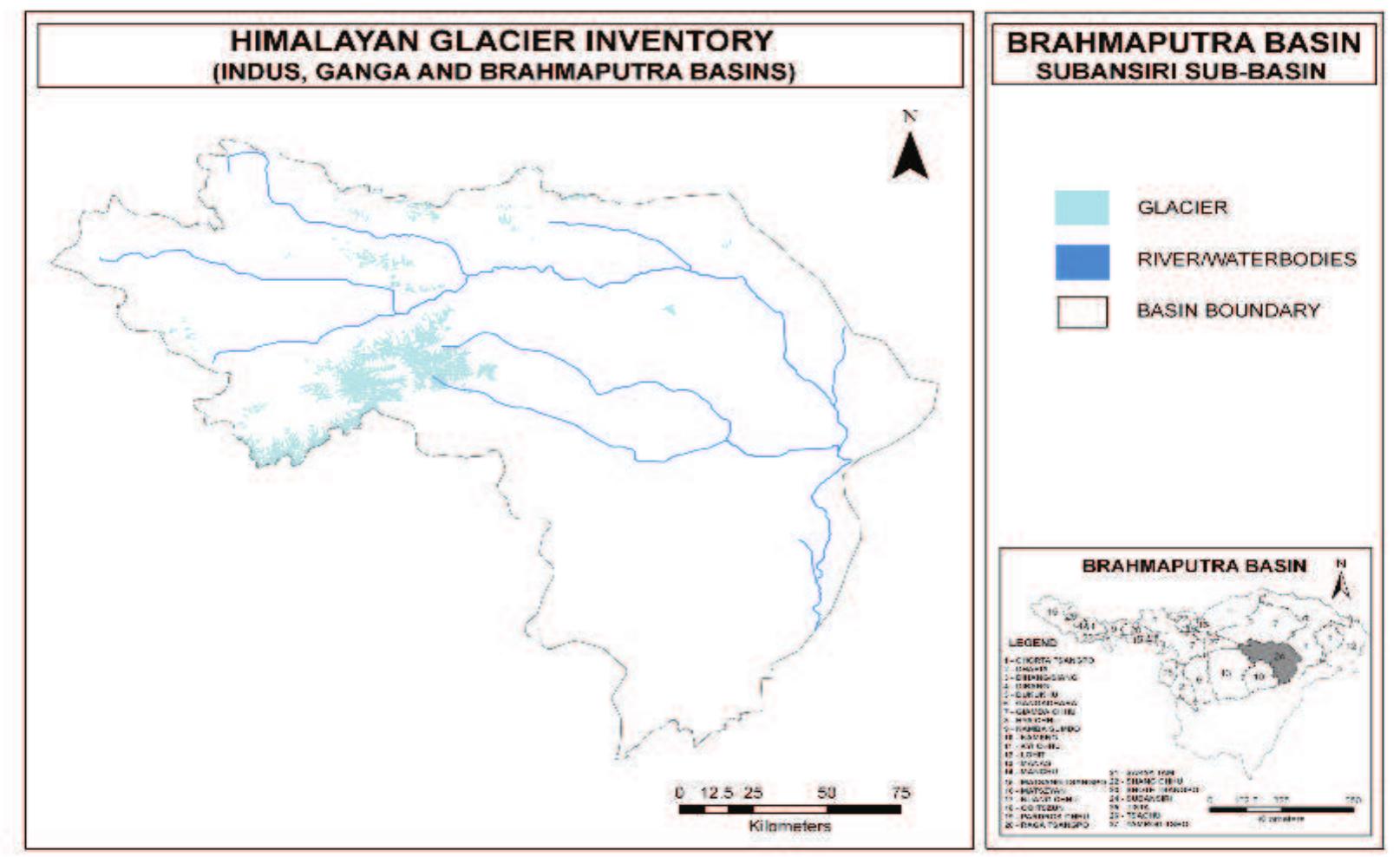 Figure 185: Inventory maps of Shang Chhu Sub-basin 