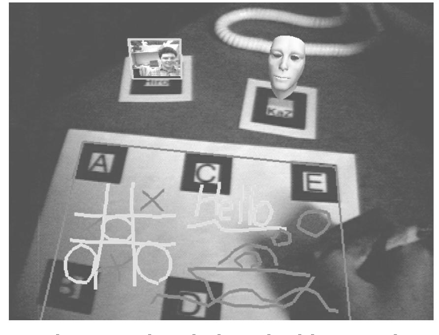 their own annotations by touching one corner of the card. 