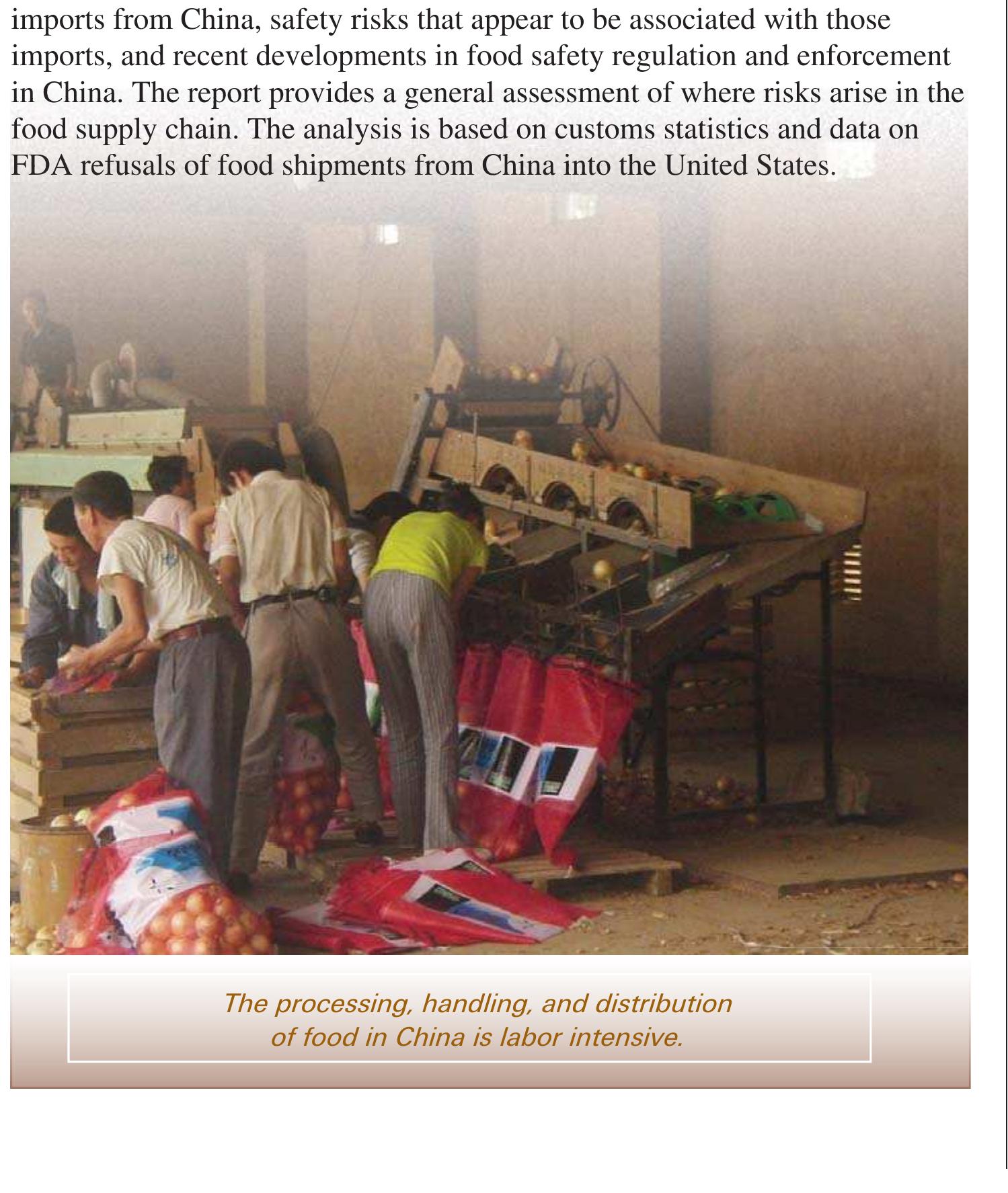 Import Refusals (PDF) Imports From China and Food Safety Issues