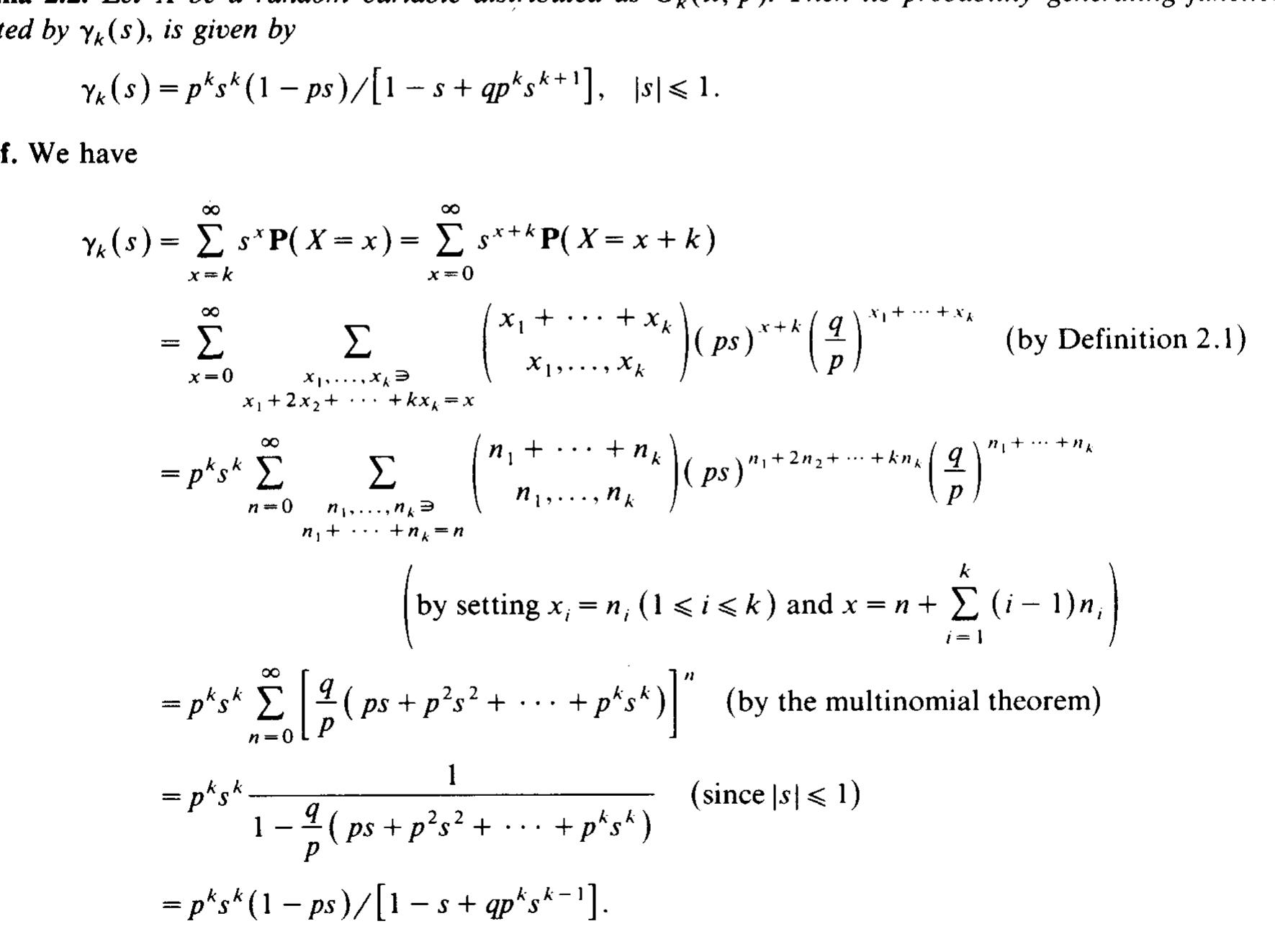 (PDF) A generalized geometric distribution and some of its properties