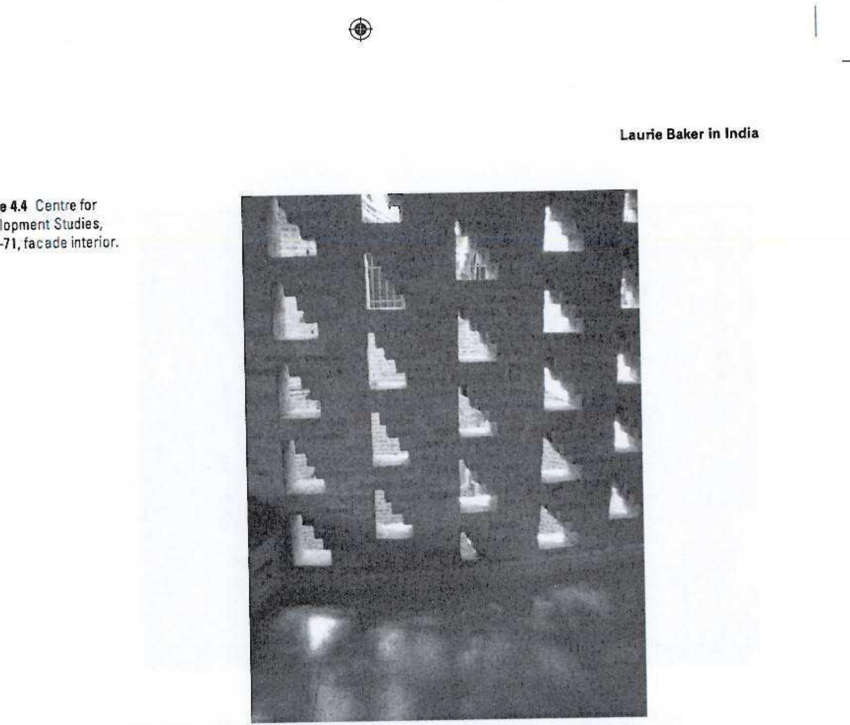 iorizon, ‘Finishing ends construction, weathering constructs finishes (Mosta- vi and Leatherbarrow 1993: 5). Baker’s preference for an unrendered surface »xposed his brick facades to an au gmented material expression by inviting nature 0 invade its articulated porosity, Weathering — nature’s way of partially reclaim- ng territory lost to human habitation — is part of a wider entropic process that all material existence is necessarily subjected to. As ‘there is nothing necessarily pure or impure about dirt’ (Mostafavi and Leatherbarrow 1993: 109), there is nothing inherently problematic about weathering, either. The process of foregrounding nature initiated by the spatial marks made on site is extended beyond the build- ing’s construction period as weathering takes over (Figure 4.5). By resisting ‘fin- ish’, Baker perpetuated construction. 