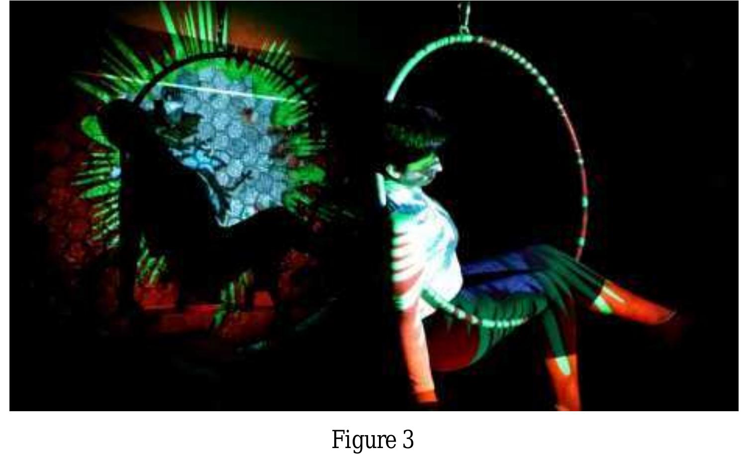 Finally, the body also acts as a fundamental gear for the aerial piano operation. In symbolic  were alternated every 20 seconds to fortify an experience of circular and imagetic time. 