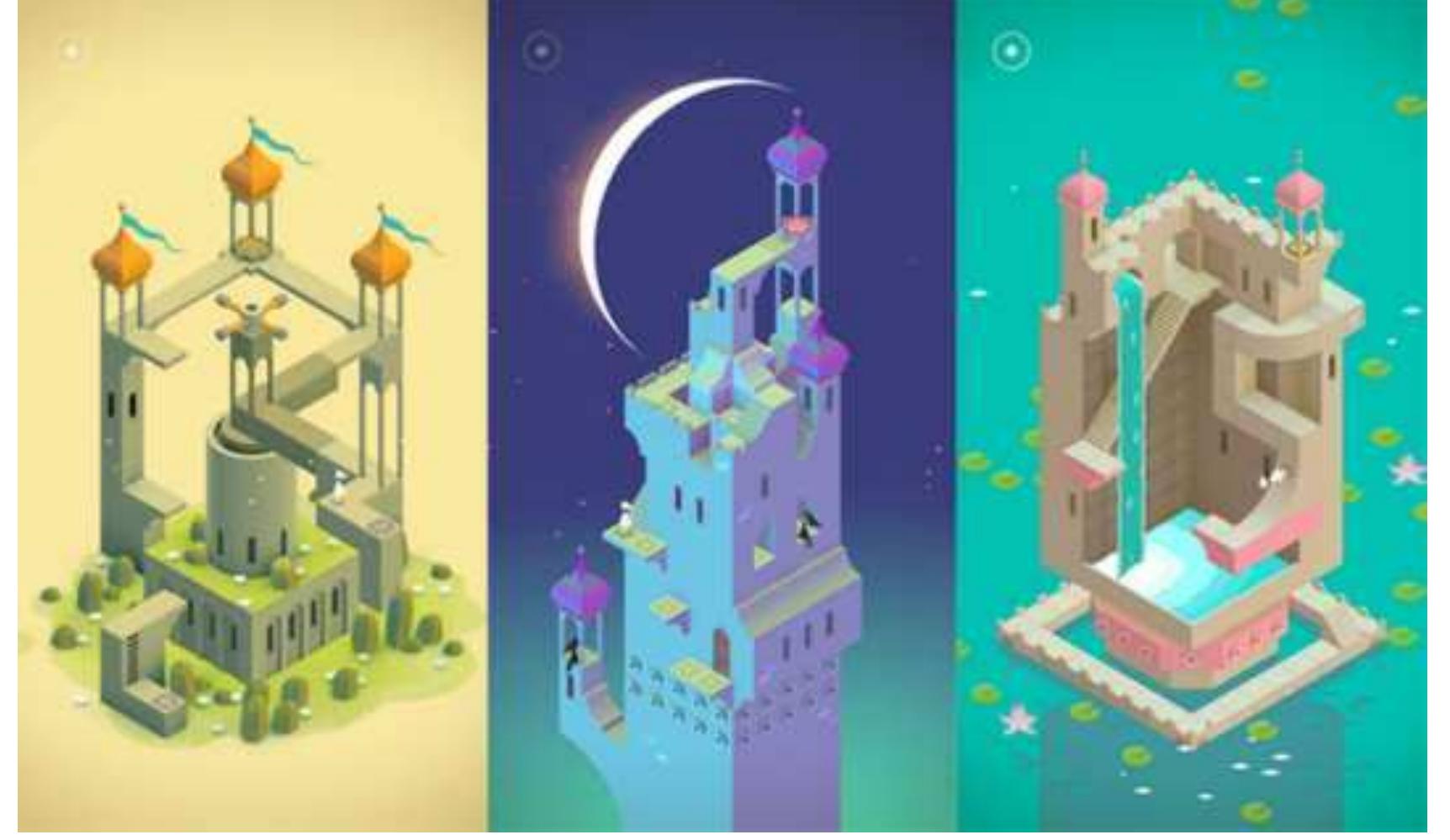 Figure 3: The game Monument Valey  a whole world of gaming possibilities there is no necessity to stick just with one.  When talking about new gaming experience worth mentioning John Dewey who comments  be honest, is in fact required such differentiation and categorization? 