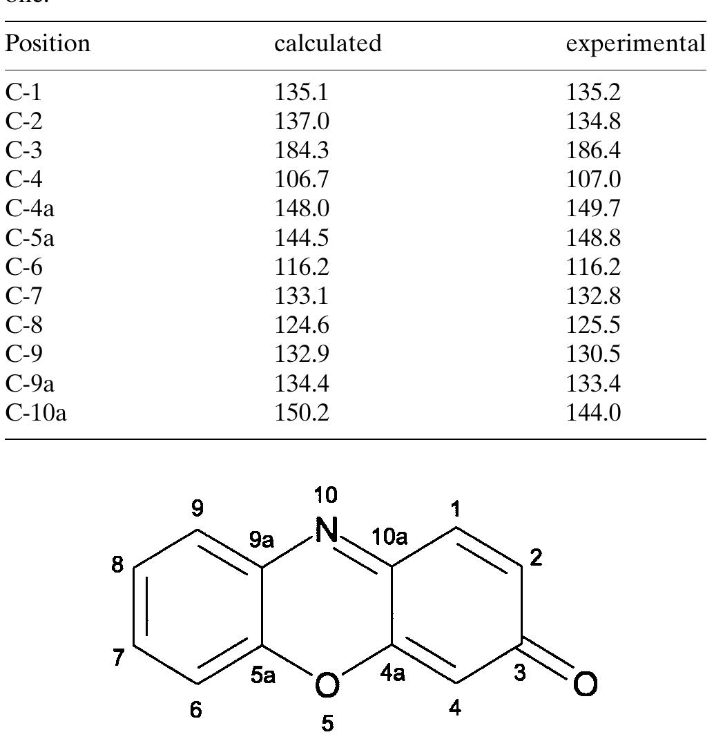 Schematic structure and atom labeling of 3h-phenox: