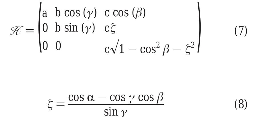 Rectangular Unit Cell C. nonrectangular unit cells and reaction c oordinates. eri