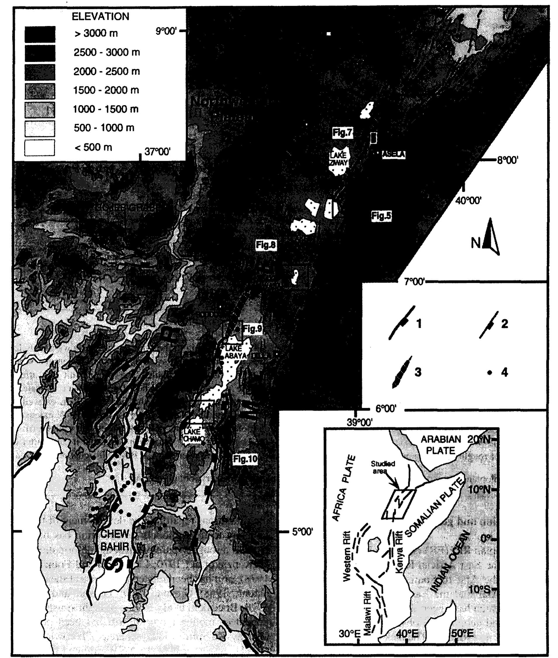 |. schematic structural sketch of the ethiopian rift