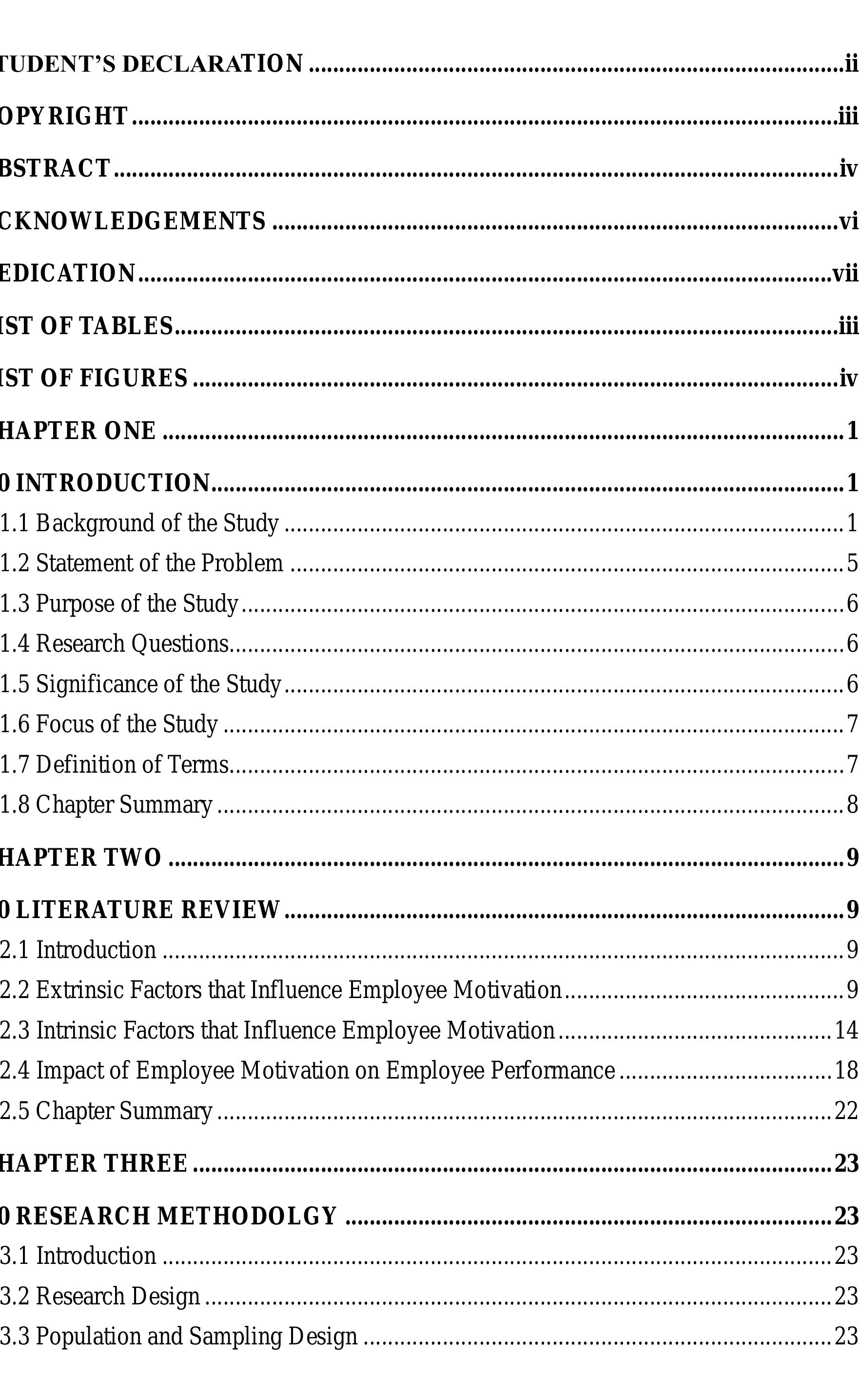 Table 1 - FACTORS INFLUENCING EMPLOYEE MOTIVATION AND ITS