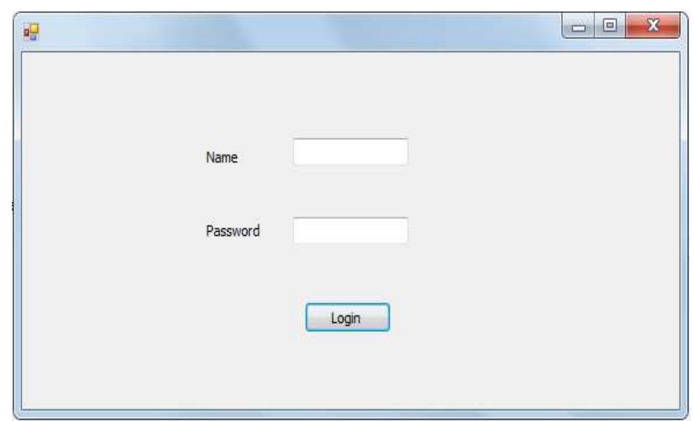 Login form. figure 6 shows the system login form. the house