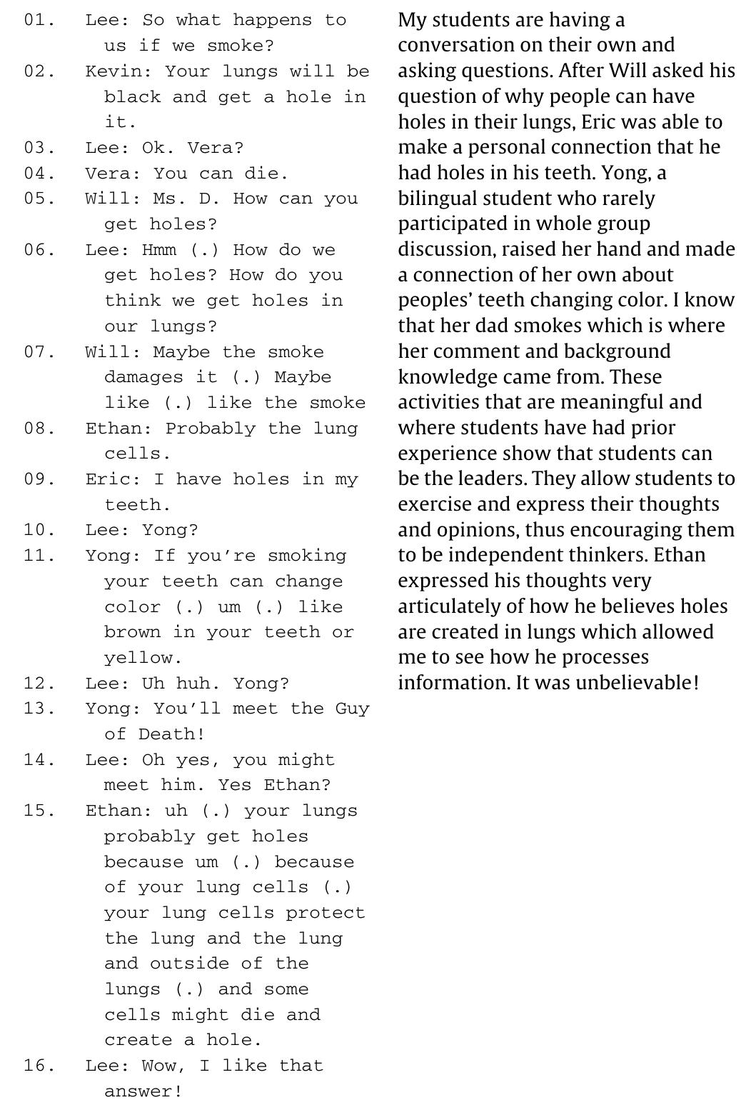 Discourse Analysis Transcript (PDF) Analyzing discourse analysis: Teachers' views of classroom ...