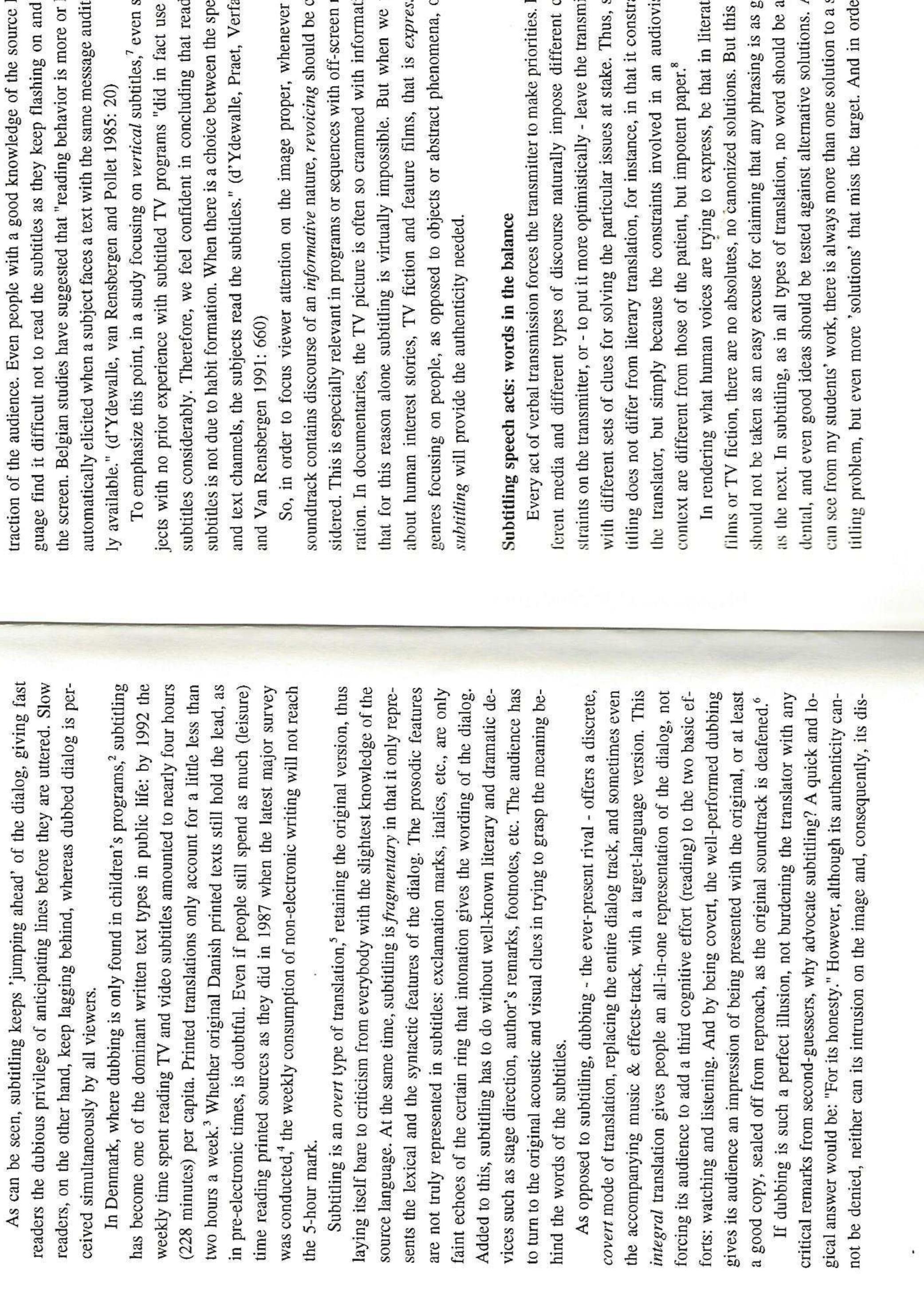 (PDF) Subtitling: Diagonal translation