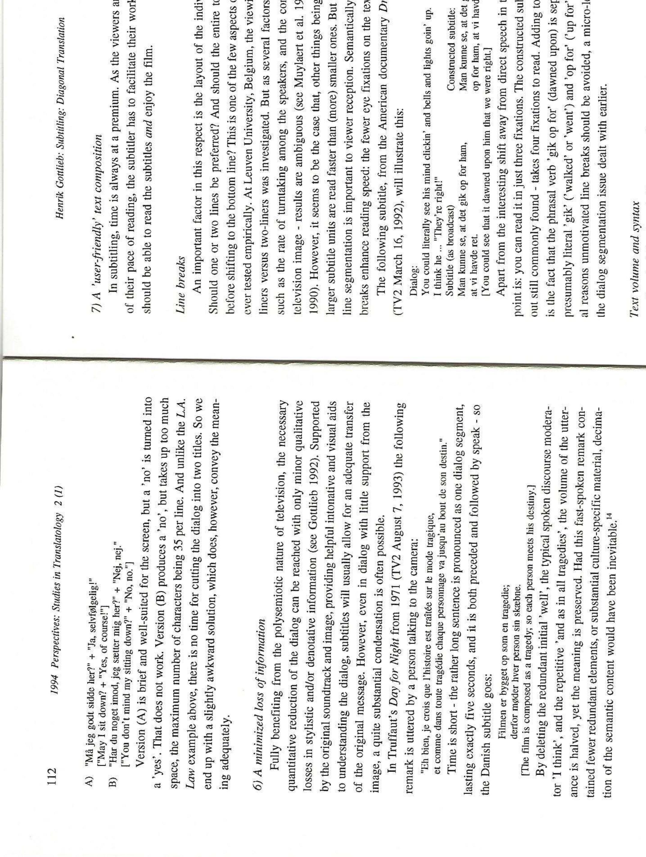 (PDF) Subtitling: Diagonal translation