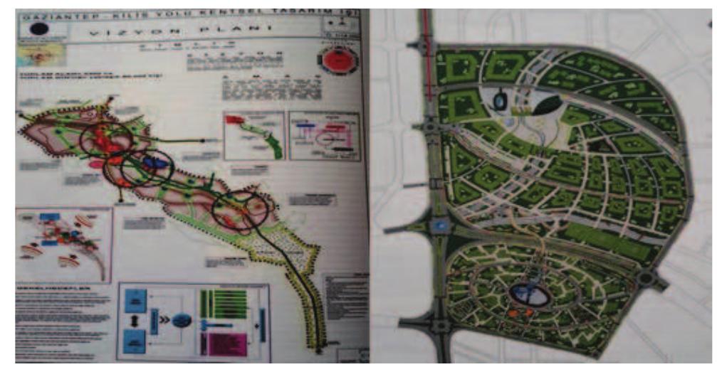 Figure 1. The Site Plan and Conceptual Plan of *’Gazi- antep’’ Model 