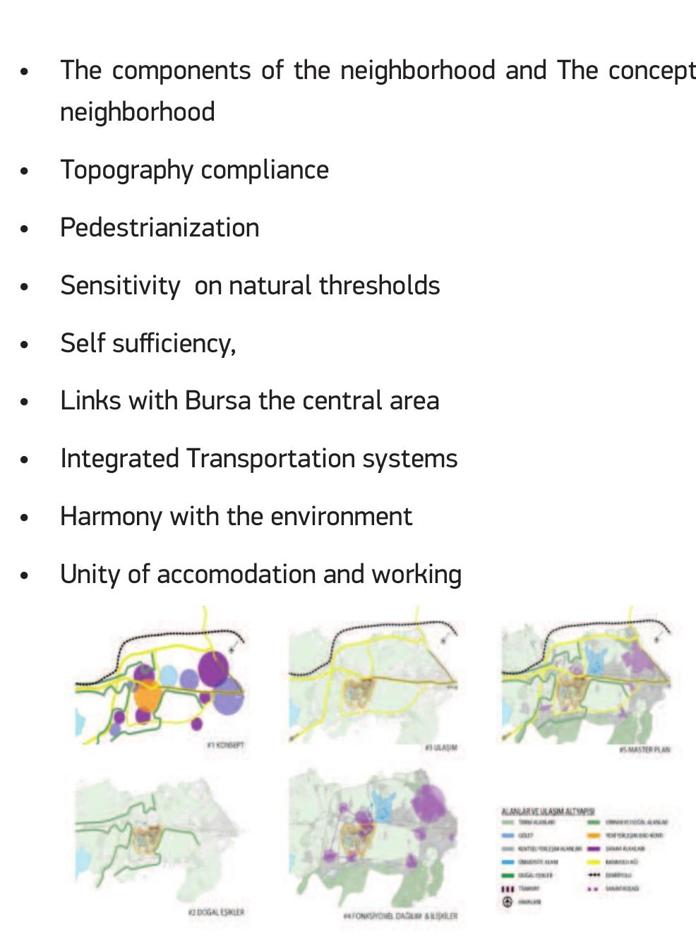 Figure 3. Areas and Transport Infrastructure Map  4.2. Location and Features  1/5000 scale master plan of eco-city project has been made 