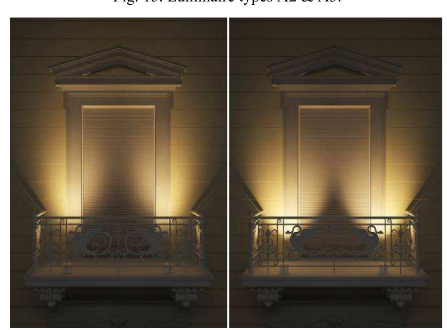 Fig. 16. Luminaire types A4 & AS. 