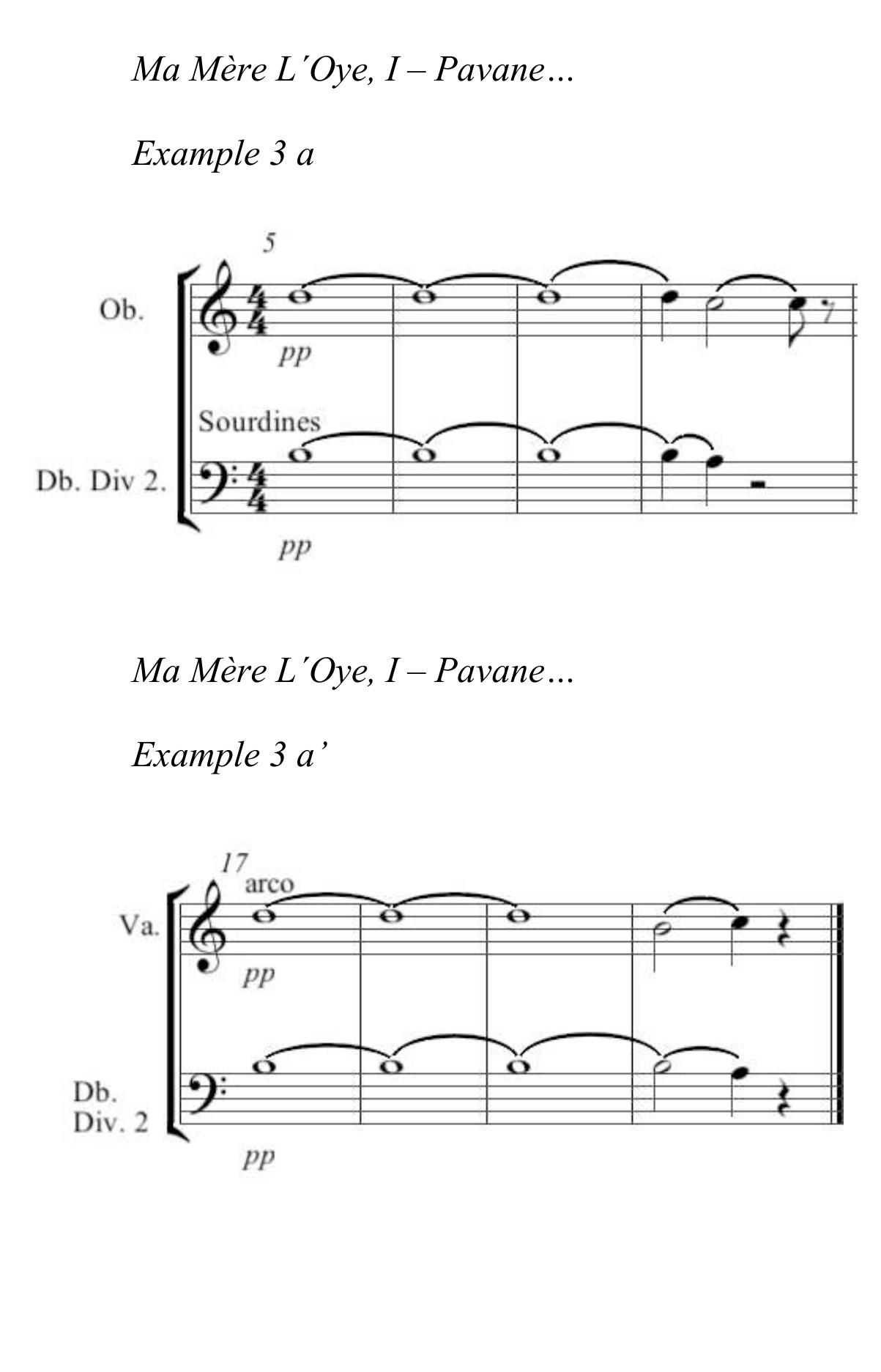 Figure 1 - String Harmonics in Ravel's Orchestral Works