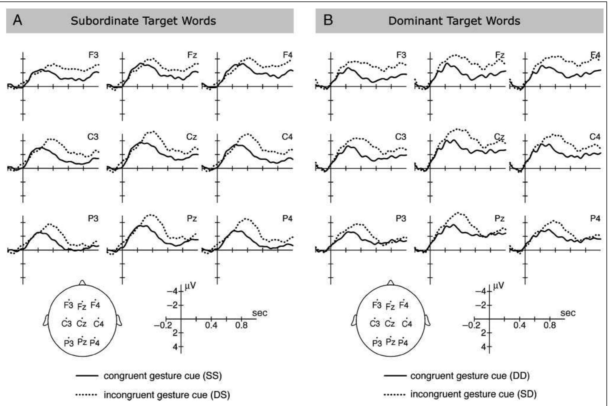 (PDF) The Role of Iconic Gestures in Speech Disambiguation: ERP Evidence