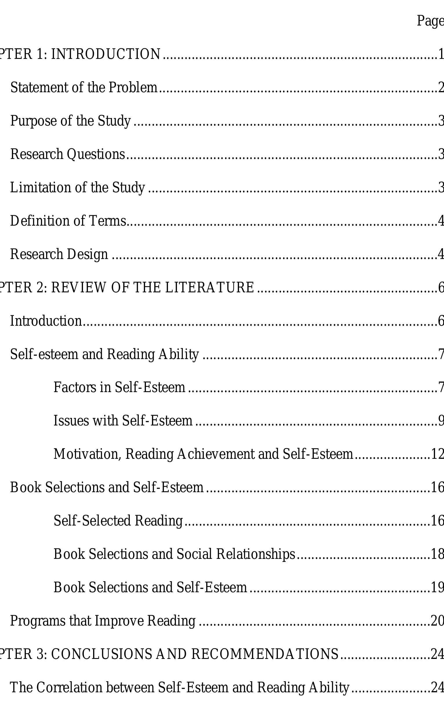 Table 1 - THE CORRELATION BETWEEN SELF-ESTEEM AND STUDENT
